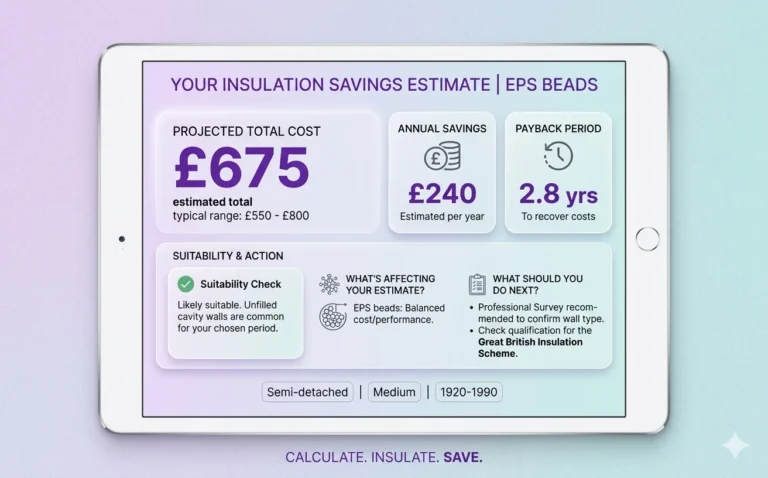 Cavity Wall Insulation Cost Calculator UK