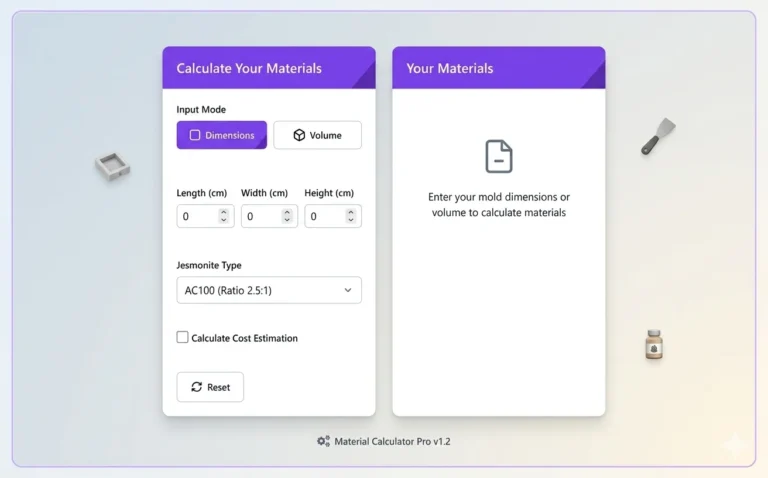 Jesmonite Calculator UK