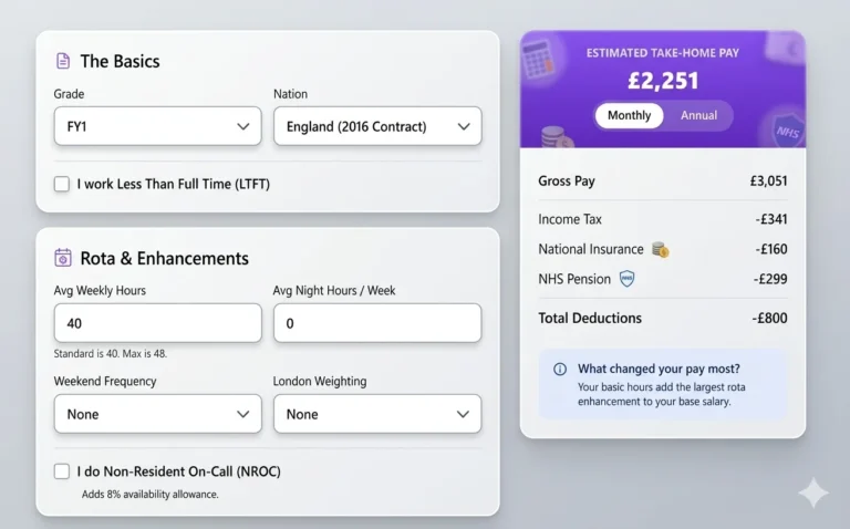 Junior Doctor Pay Calculator