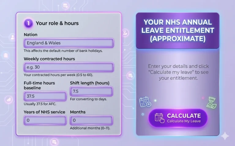 NHS Annual Leave Calculator