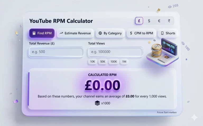 RPM YouTube Calculator