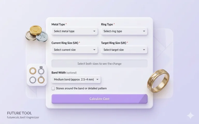 Ring Resizing Cost UK Calculator