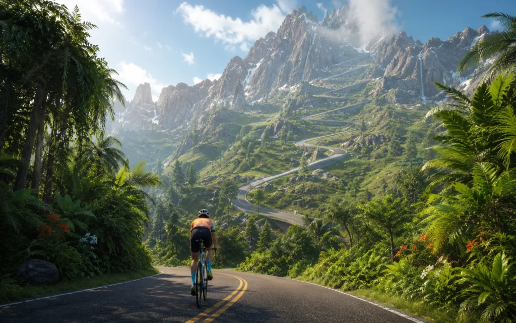 Alpe du Zwift Route Map