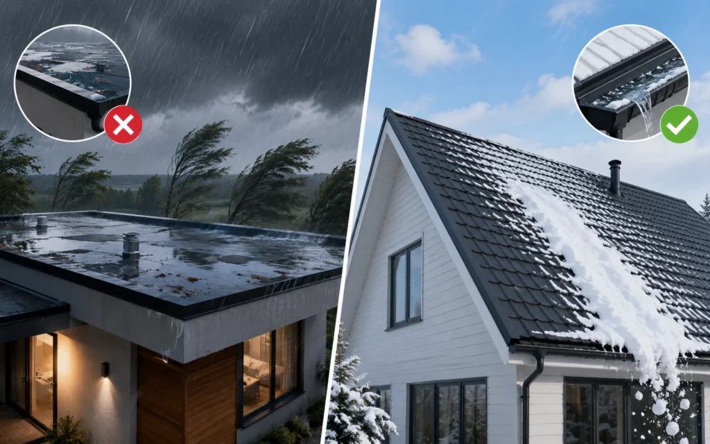 Pros and Cons of Different Comment Types of Roof Slopes
