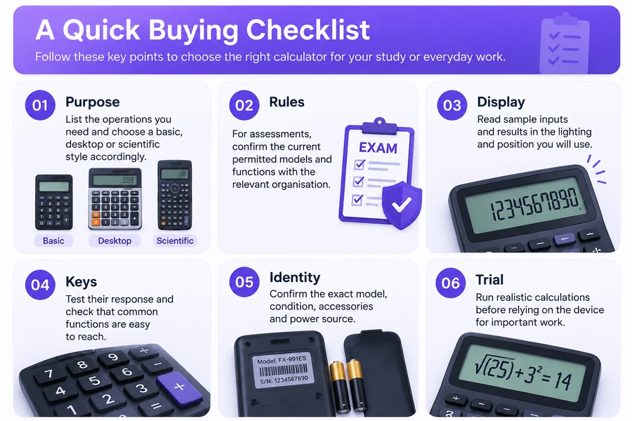 A quick buying checklist