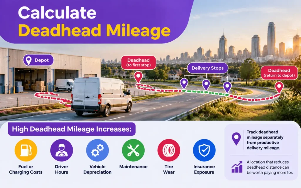 Calculate Deadhead Mileage