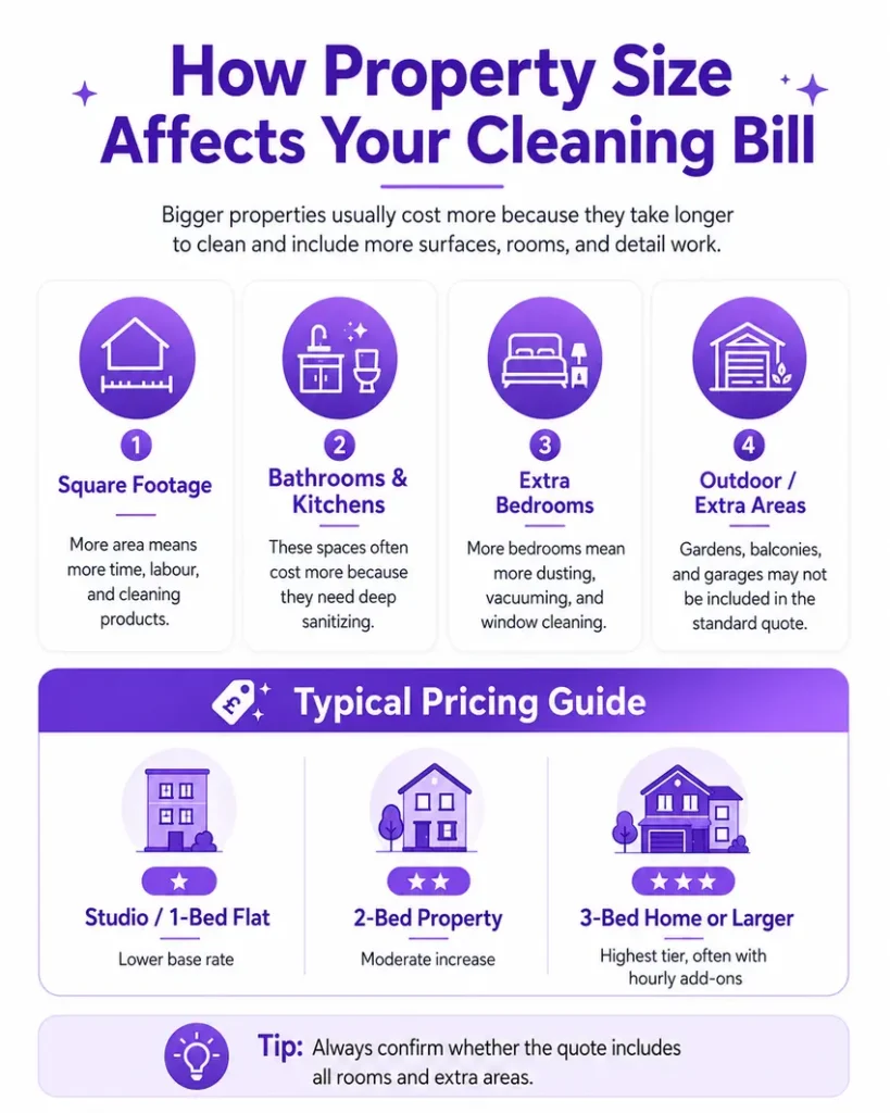 How Property Size Affects Your Cleaning Bill