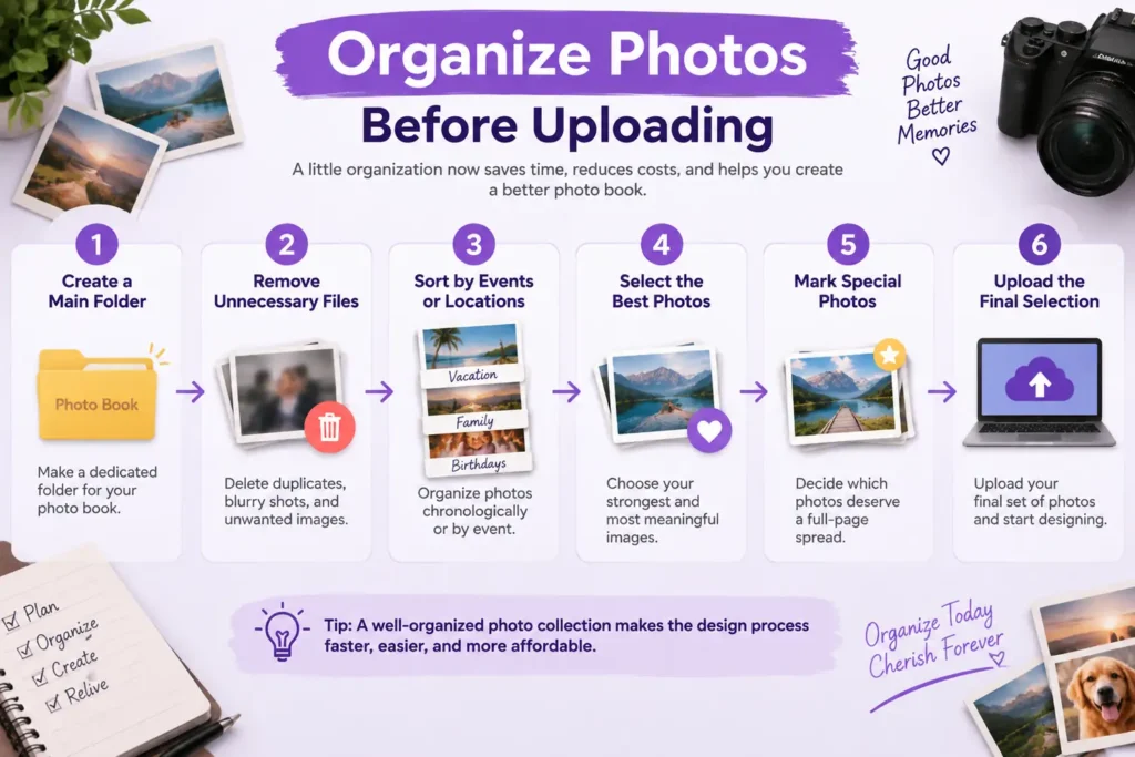 Organize Photos Before Uploading